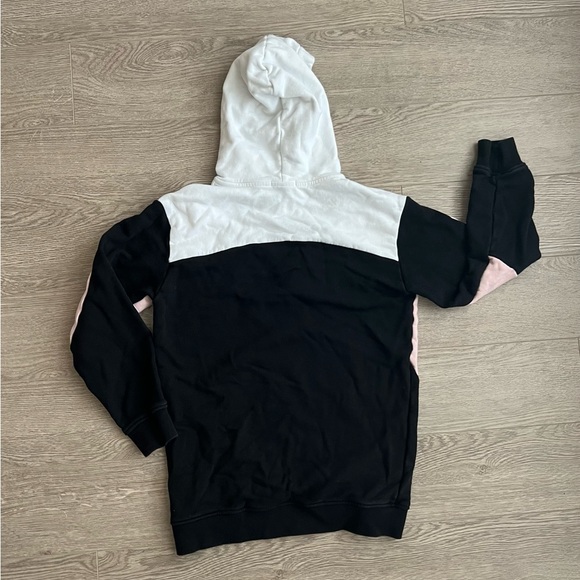 MSGM KIDS COLOR BLOCK COTTON SWEATSHIRT HOODIE - Picture 3 of 4